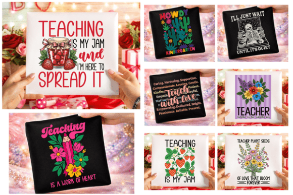 Elevate Your Classroom Aesthetic with the Ultimate Teacher PNG Shirt Sublimation Bundle