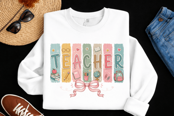 Evaluating the Cute Teacher School PNG for Custom Apparel and Classroom Designs
