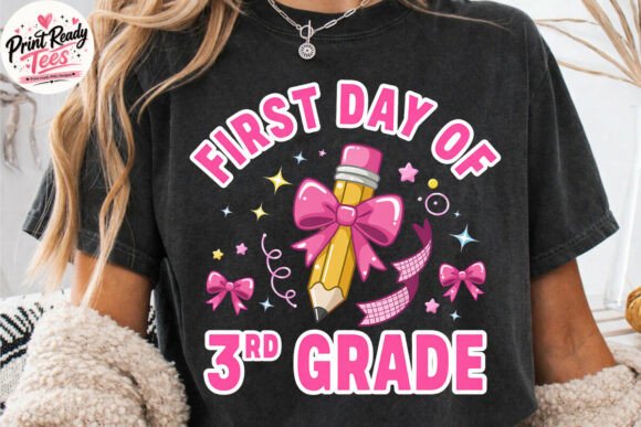 First Day of 3rd Grade PNG, School PNG: Capturing the Milestone with Style
