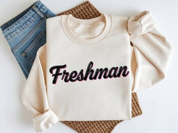 Freshman Retro Neon Script Design