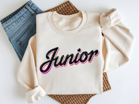 Junior Retro Neon Script Shirt Design: A Guide to Y2K-Inspired School Merchandise