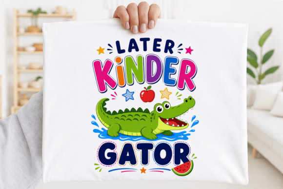 Later Kindergarten Cute Alligator PNG