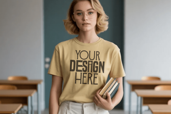 Optimizing Your Teacher Apparel Workflow with Banana Comfort Colors 1717 Teacher Mocku