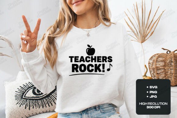 Teachers Rock SVG PNG Design: The Ultimate Tool for Celebrating Educators